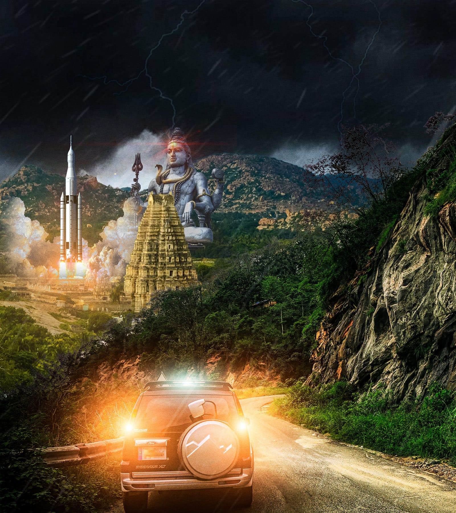 Jungle Spaceport in India Concept Art for Chapter 2 of Sicarionauts